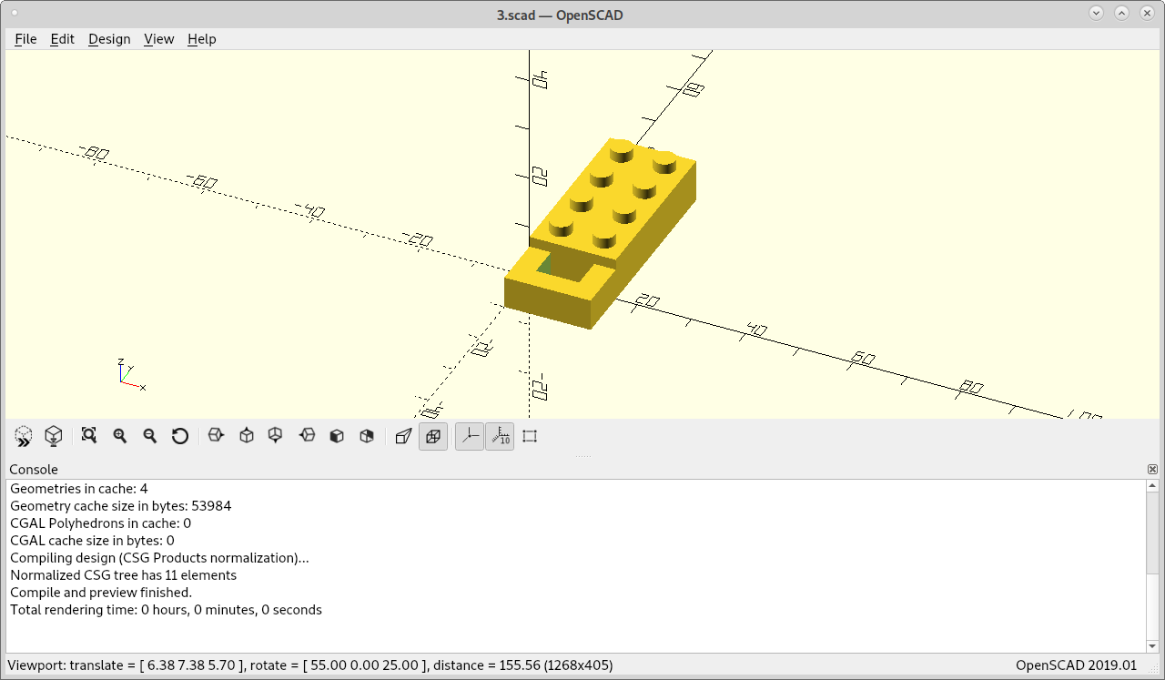 OpenSCAD Screenshot 1