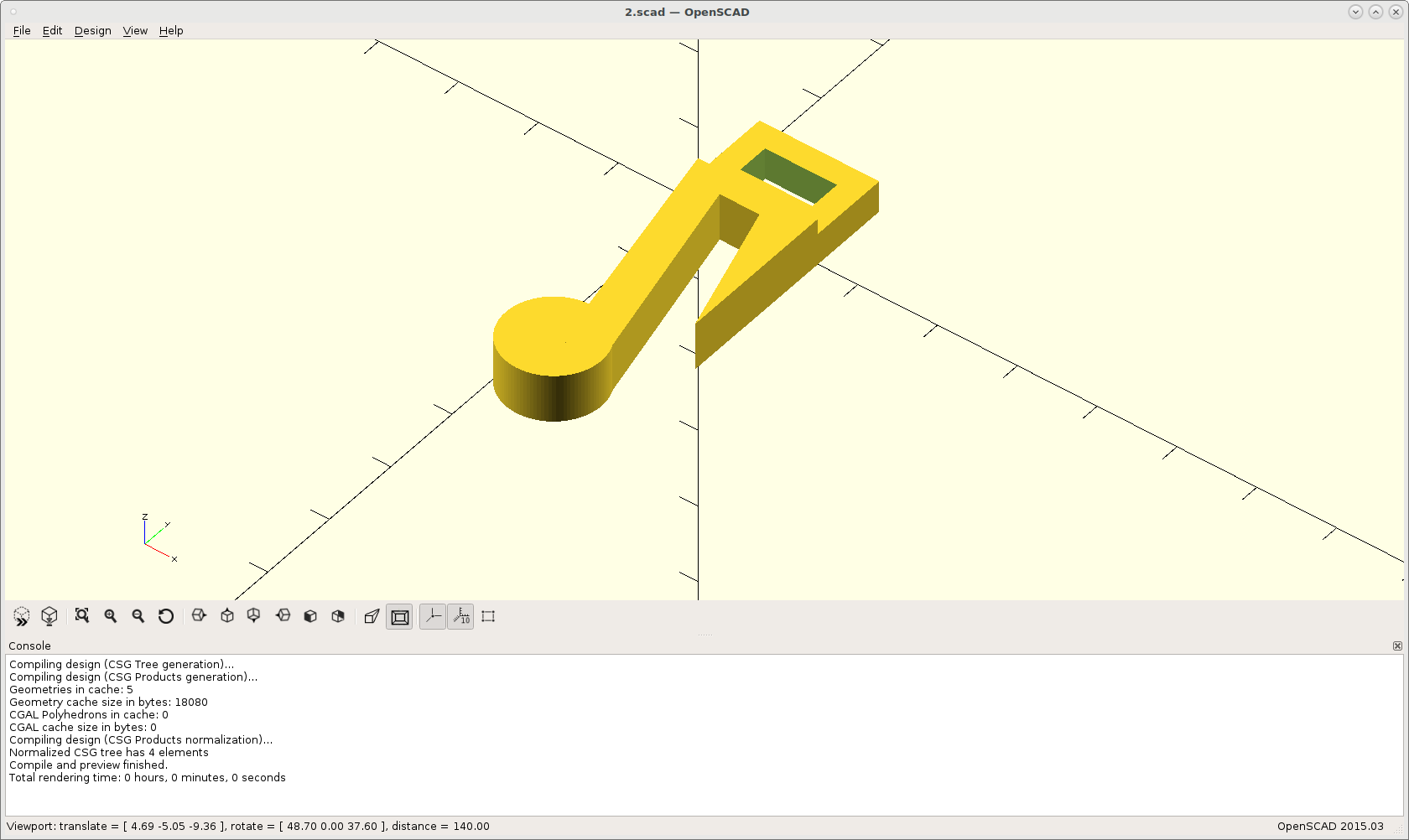 OpenSCAD Screenshot 1