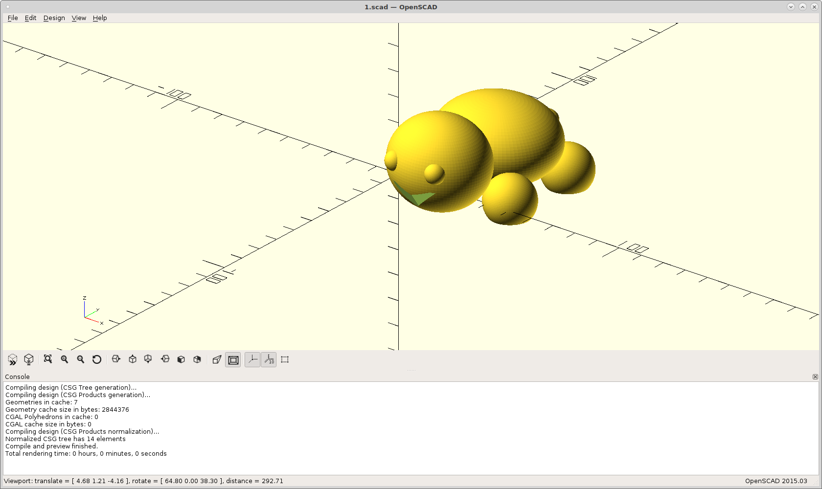 OpenSCAD Screenshot 1