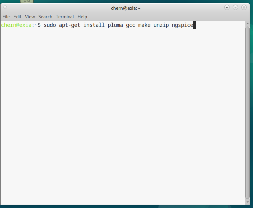 Screenshot of the MATE terminal