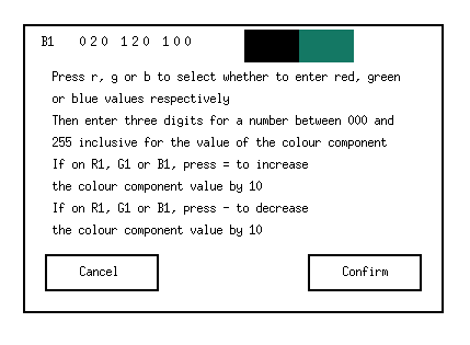 Screenshot of the Colour Chooser dialog