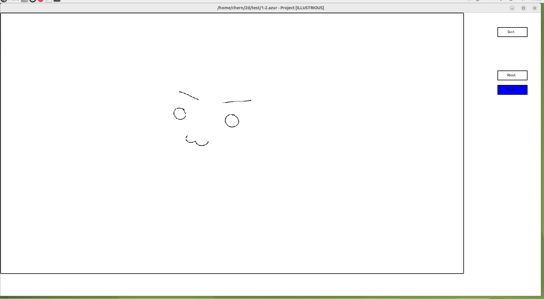 Screenshot of the exported drawing